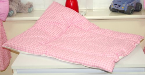 Baby 's Comfort weich gepolstert Kinderzimmer Wickelunterlage (Check Pink)