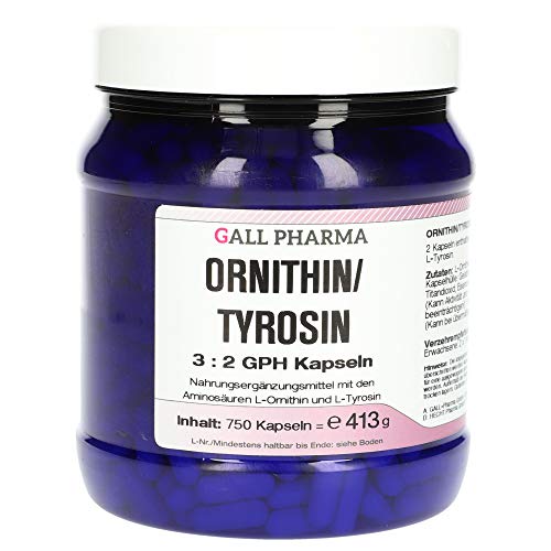 Gall Pharma Ornithin/Tyrosin 3:2 GPH Kapseln 750 Stück