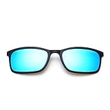 NIUASH Sonnenbrille polarisiert Polarisierte Sonnenbrille Männer Frauen Magnetclip auf Brille TR90 Optische Cat Eye Brille Full Frame Treiberbrille-A