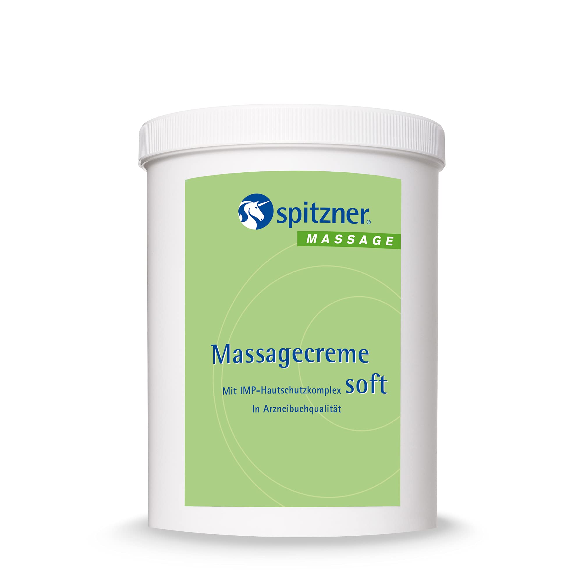 spitzner Massagecreme Soft (1000 ml) – pflegende Massagelotion für empfindliche Haut mit IMP-Komplex für geschützte Haut