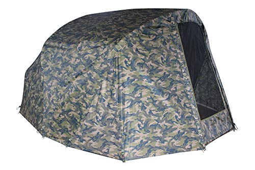 MK-Angelsport Winterskin Camou für Fort Knox 2.0 Dome 2 Mann (kein Zelt nur Überwurf), Carp Dome, Overwrap Bivvy/Angelzelt