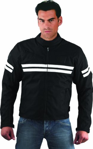 Römer 8437 Ascot Motorradjacke Textil, Größe: XXXL, Schwarz/Weiß