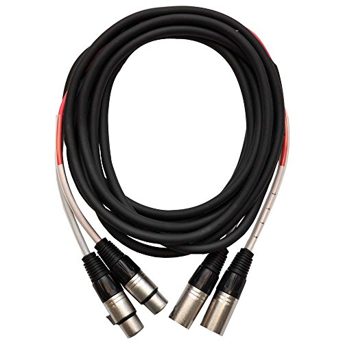 Seismic Audio – sarlx-2 X 15–2 Kanal XLR Farbkodierte mutil-patch Snake Kabel 15 Füße – Pro Audio