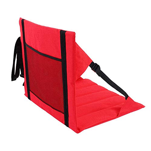 Leftwei Klappkissen für den Außenbereich, kompaktes tragbares Picknickkissen mit Klappdesign, Stadionsitz für den Strandsitz(red)