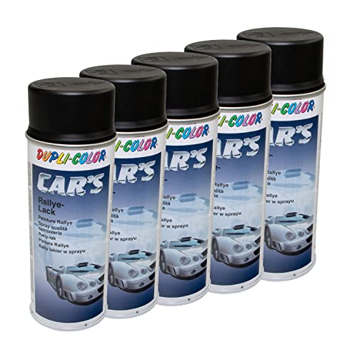 Lackspray Spraydose Sprühlack Cars Dupli Color 385872 schwarz matt 5 X 400 ml