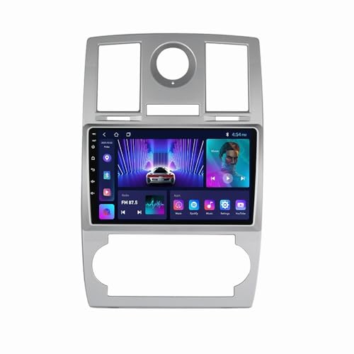 Android 11 Autoradio 9 Zoll Touchscreen Mit Kabelloses CarPlay Android Auto Für Chrysler 300C 2004-2011 Mit Bluetooth Rückfahrkamera + Lenkradsteuerung DSP RDS GPS Navigation (Size : M500S - 8 Core 4