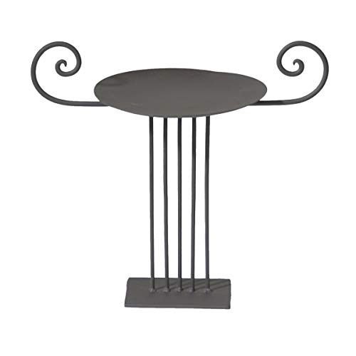 Varia Living Stumpenleuchter Pilastro aus Metall in schwarz Kerzenständer als wunderschöne Tisch-Deko | eleganter Leuchter ideal für Stumpenkerzen | Kerzenhalter im modernen Vintage Shabby Look