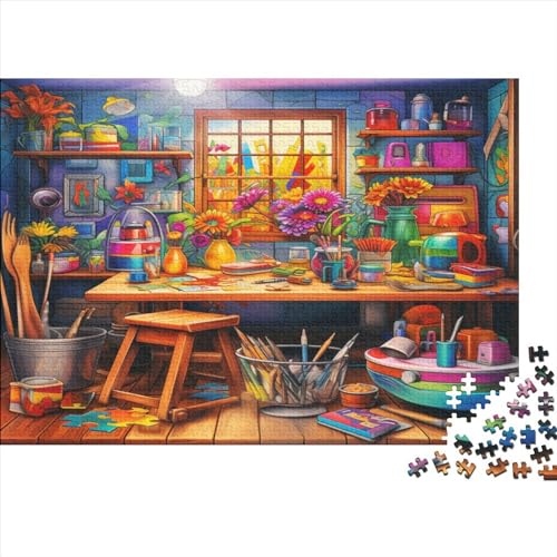 Holzpuzzle 500 Teile Colorful Studio Puzzle-Spielzeug Für Erwachsene 500pcs (52x38cm) Beste Heimdekoration
