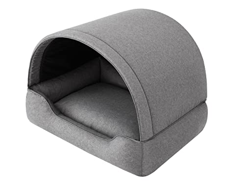 Sales Core EIN höhlenförmiges Hundebett, eine Hundehütte mit versteiftem Dach, EIN Hundeheim mit weicher Matratze.