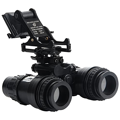 AQzxdc PVS-14 Nachtsichtbrille NVG-Halterung, Fast Helm und Teleskopmodell-Sets, mit Taktischem Headset & Brille & Taschenlampe, für Airsoft Paintball Jagd Cosplay,Set b