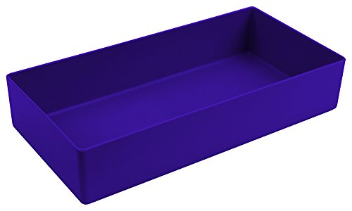 Kunststoff-Einsatz-Kasten blau, Höhe 40 mm, LxB = 198x99 mm, Eco-Pack = 20 Stück