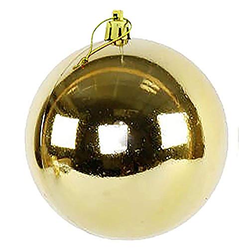 Annastore XXL Weihnachtskugeln groß für den Außenbereich, frostsicher und wetterfest 20 oder 30 cm Farbe Gold, Größe Ø 30 cm