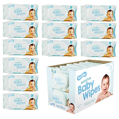 SRV Hub® Empfindliche Babytücher mit PDQ, Babytücher antiallergen für Babys empfindliche Haut Reinigungsmittel für die tägliche Babypflege (768X parfümfreie Babytücher)