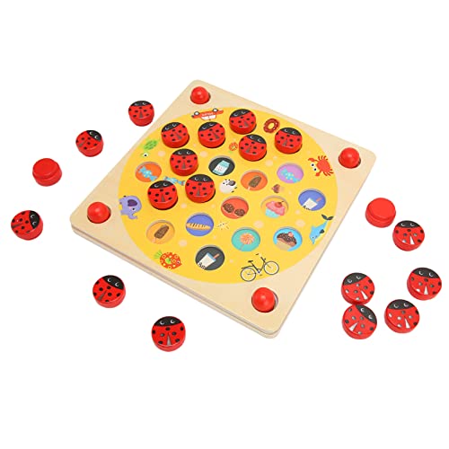 Marienkäfer-Memory-Spielbrett, Interaktives Marienkäfer-Memory-Spielspielzeug für Menschen mit Autismus