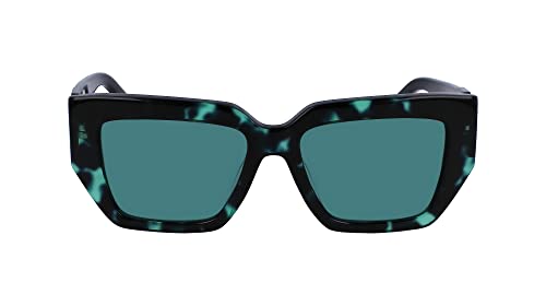 Calvin Klein Jeans Women's CKJ23608S Sunglasses, Green Havana, Einheitsgröße