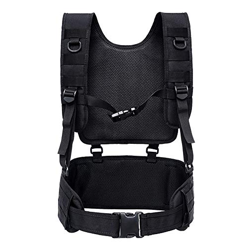 Tactical Vest, Harness Chest Waist Pack Taschen funktionale Taillen-Packs 600D für Airsoft Jagd Wandern Trekking Militär Gürtel Weste