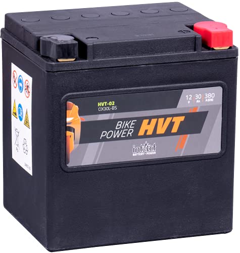 Intakt Bike Bull Motorradbatterie HVT 02 SLA 12 V 30 AH 550 A (YIX30L-BS)