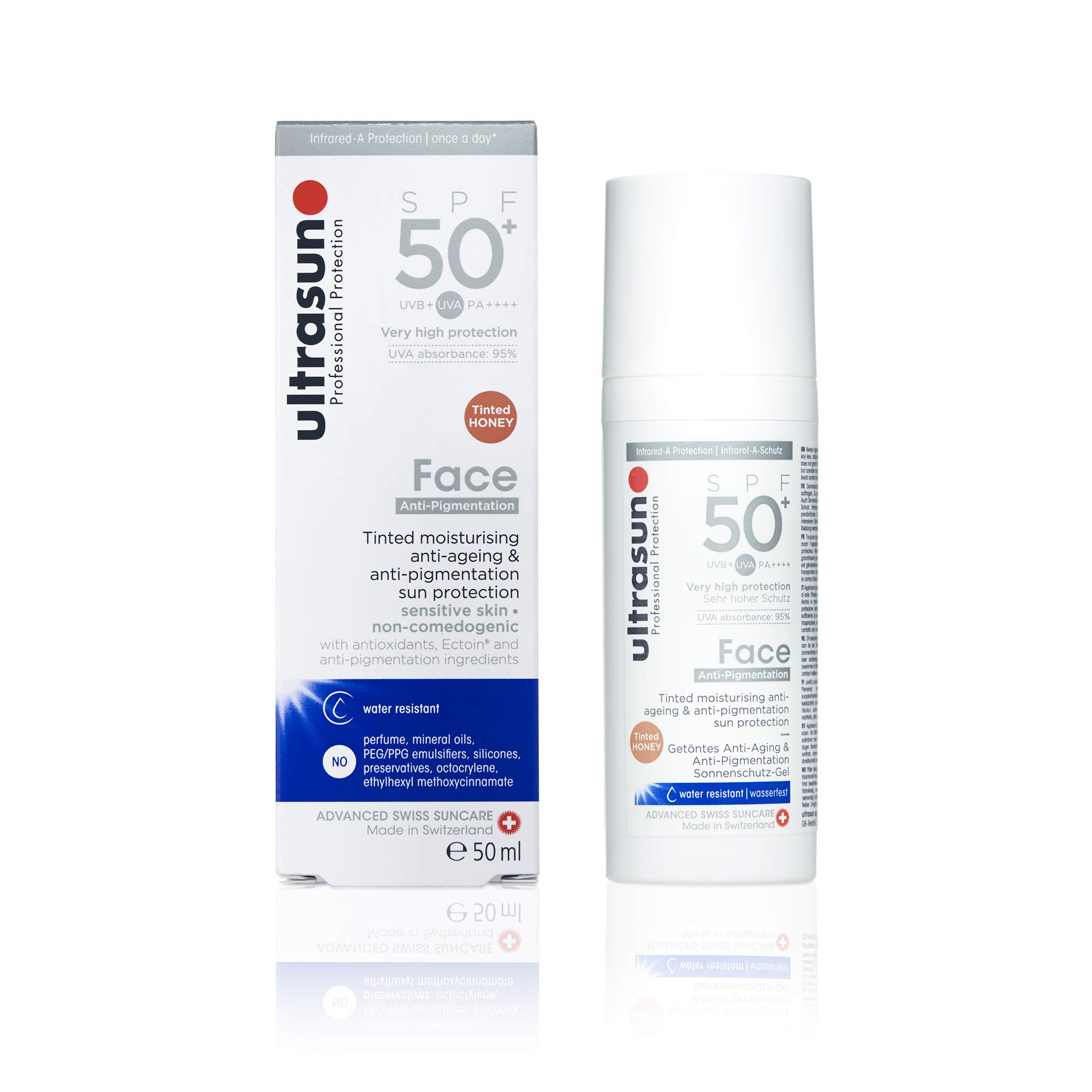 Ultrasun, Face AntiPigmentation Tinted SPF50+ 50ml, Honey, 50 ml