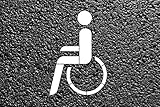 Behinderte Piktogramm nach RMS - Bodenmarkierungsschablone