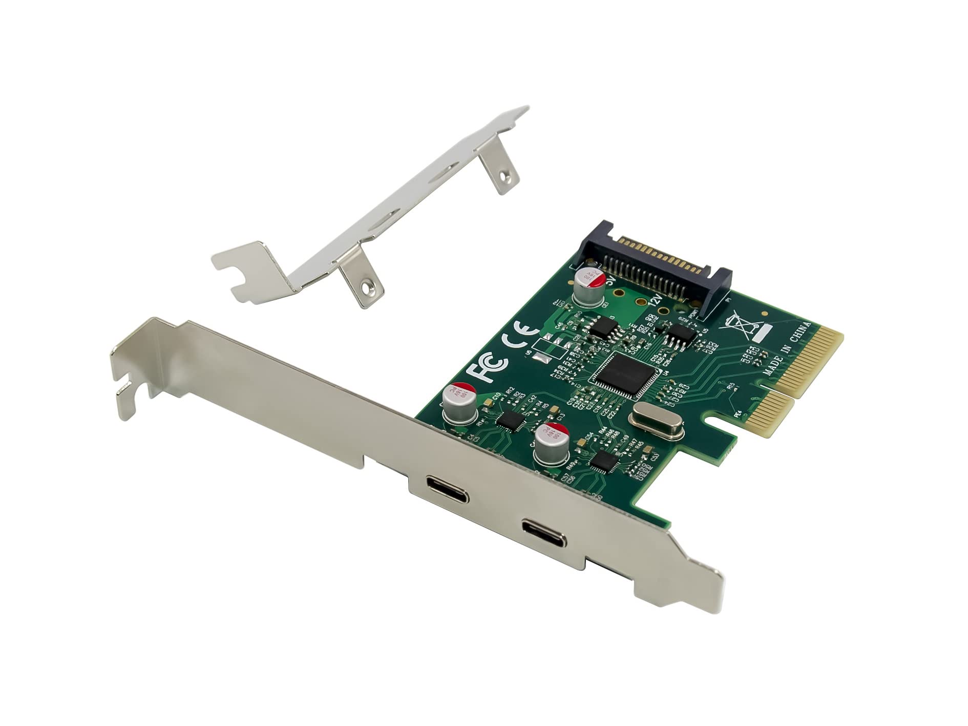 Conceptronic 2-Port USB 3.2 GEN 2 Type-C PCIE