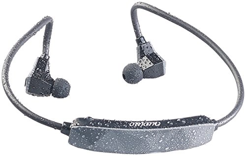 auvisio Wasserdichtes Sport-Headset SD-408.w, Bluetooth4.0, aptX, IPX8, Schwarz