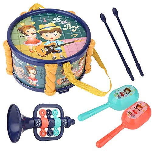 Spielzeug Kinder Baby Musikinstrumentenset Kinder Trommel Spielzeug Kleinkind Musikinstrumente Shaker Percussion Tamburin Set