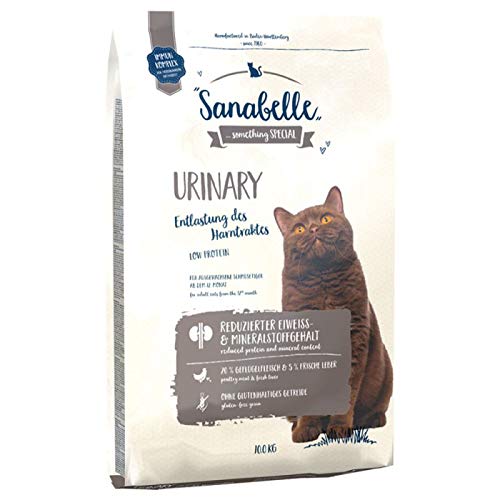 Sanabelle Trockenfutter für ausgewogen und glutenfrei für ausgewachsene Katzen ab 12 Monaten mit empfindlichem Harnsystem, 2 x 10 kg