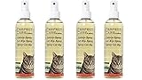 1 Liter (4 Flaschen) Katzenminze Catnip-Spray für Katzen Kratzbaum Katzenbett Katzenspielzeug zur Eingewöhnung oder einfach zum Wohlfühlen Katzenerziehung Erziehungshilfe