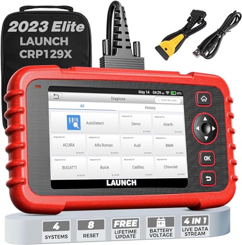 LAUNCH CRP129X OBD2 Diagnose Android,4 Systemdiagnosen mit Öl-Reset,EPB / SAS / TPMS und Gasannahme,AutoVIN für kleine Läden und Heimwerker (Upgrade von CRP129)