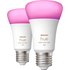 Philips Hue LED-Leuchtmittel E27 White & Color Ambiance 2 x 800 lm 2er Pack