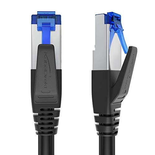 KabelDirekt - Cat 7 Netzwerkkabel RJ45-30m - 10 Gigabit Ethernet, LAN & Patch Kabel (geeignet für Highspeed Netzwerke, Switch, Router, PC und Modem, schwarz)