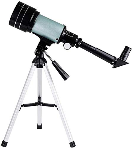Portable Travel Telescope for Adult,70mm Refractor Telescope with Tripod & Finder Scope,Fully-Coated Glass Optics,1.5X Erecting Eyepiece 3X Barlow Lens YangRy
