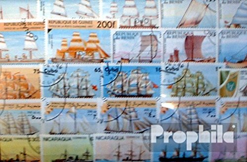 Prophila Collection Motive 300 Verschiedene Schiffe und Boote Marken (Briefmarken für Sammler) Seefahrt/Schiffe