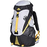 Trespass Inverary, Black, Wasserdichter Rucksack 45 Liter mit eingebauter Regenhülle, Schwarz