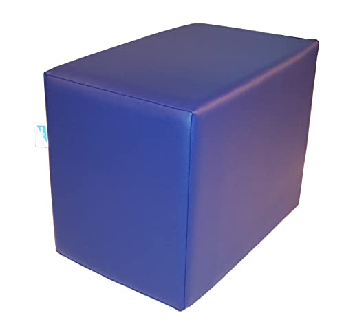 Positurkissen | Lagerungswürfel | Bandscheibenwürfel | Rücken | fester Kern 50x45x40 cm, orig. Skai saphirblau