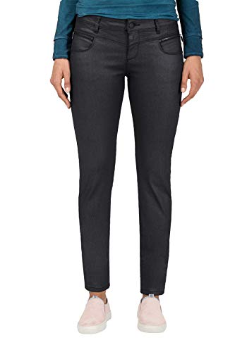 Timezone Damen SadeTZ Slim Jeans, Schwarz (Black Shiny wash 9846), 27W / 34L