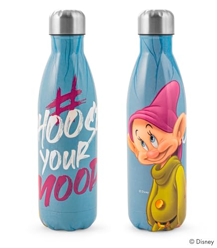 H&H Graffiti Welpe Thermoflasche für Jungen, Trinkflasche aus Edelstahl, dekoriert, 0,5 l, luftdicht, BPA-frei