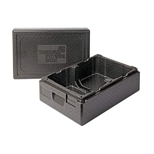 Thermo Future Box Thermobox, Behälter Speiseeis, EPP (expandiertes Polypropylen), schwarz, 2 x 10 Liter