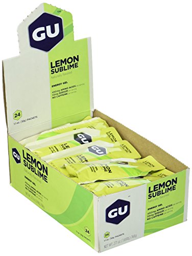 GU Energy Gel, Lemon Sublime (Zitrone), Box mit 24 x 32 g