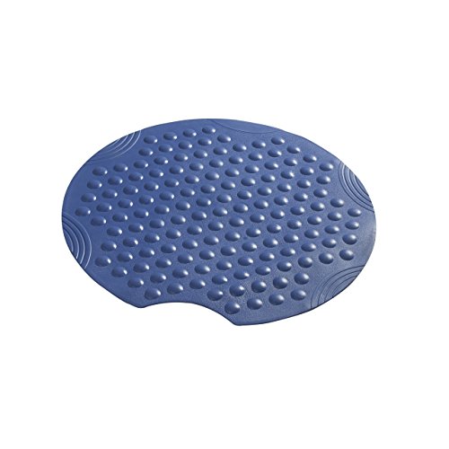 SANIMIX runde Duscheinlage, Duschmatte, Sicherheitseinlage für die Dusche Modell Bubbles Größe: Ø54cm Farbe: Blau