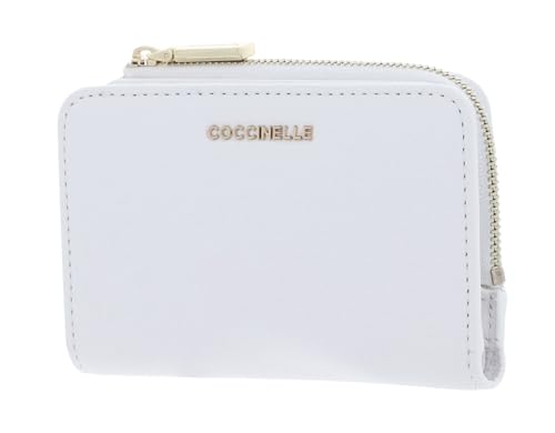 Coccinelle Metallic Soft Wallet Grained Leather Brillant White