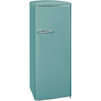 Exquisit Retrokühlschrank RKS325-V-H-160F taubenblau | Standgerät | 229 l Volumen | taubenblau
