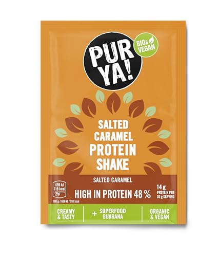 PURYA! Protein Shake - Salted Caramel +Guarana Sachet 30g (18)