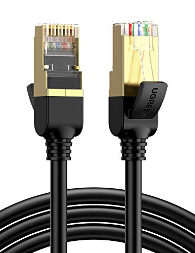 UGREEN Cat 7 Netzwerkkabel 10Gbit/s 600MHz flexibles Lan Kabel Cat.7 Ethernet Kabel mit vergoldet RJ45 kompatibel mit Cat6 Cat5 Cat5e für PS5/4, Steam Deck, Xbox, Switch, Router, Modem usw.(5m)