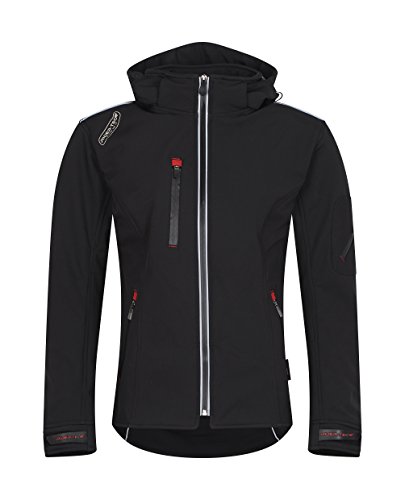 Rider-Tec Motorradjacke Zwischensaison und Sommer – rt-2780-b, schwarz, Größe L