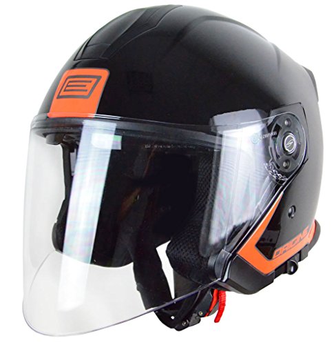 Origine helmets PALIO Flow Open Face Helme, Orange/Schwarz, Größe M