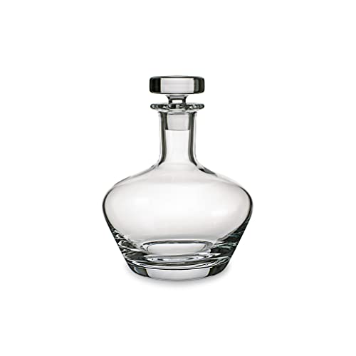 Villeroy & Boch - Scotch Whisky Whiskykaraffe No. 3, Kristallglas Dekanter mit Glasstopfen zum Servieren und Aufbewahren von Branntweinen, 1000 ml