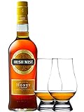 Irish Mist Whiskylikör 0,7 Liter + 2 Glencairn Gläser