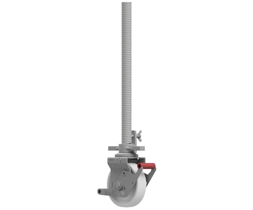 ALTEC 150 mm Rolle mit Doppelbremshebel und Stahlspindel | Rollfix 2.0 (4 Stück)