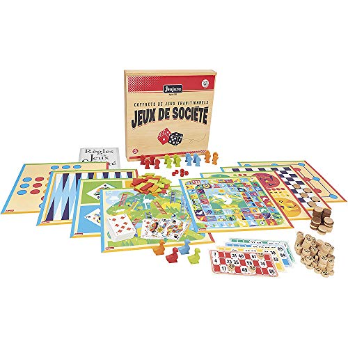 Jeujura 8128 Spiel-Set aus Gesellschaft, traditionelles - Holz